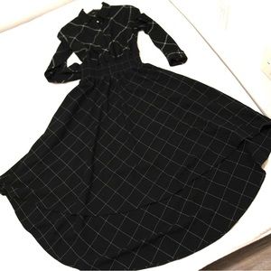 Maje Plaid print Long Dress